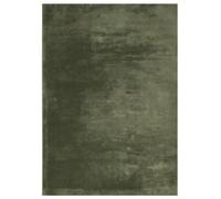 vidaXL Tapis à Poils Courts Doux et Lavable, Moquette de Sol, Tapis de Zone, Carpette de Salon Salle de Séjour Chambre, Moderne, Vert Forêt 140x200 cm