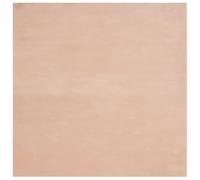 vidaXL Tapis à Poils Courts Doux Lavable, Moquette de Sol, Tapis de Zone, Carpette de Salon Salle de Séjour, Moderne, Rouge Clair 160x160 cm