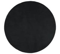 vidaXL Tapis à Poils Courts, Moquette de Sol, Tapis de Zone, Carpette de Salon Chambre à Coucher Salle de Séjour, Moderne, Noir Ø 160 cm