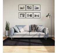 vidaXL Tapis à poils courts – Moderne – Noir – 140x200 cm – Salon/Chambre