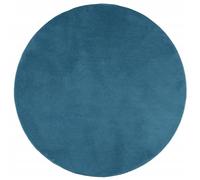 vidaXL Tapis à Poils Courts, Tapis Moelleux de Sol, Décoration Intérieure Salon Chambre à Coucher Bureau Couloir, Moderne, Turquoise Ø 120 cm