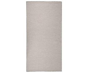 vidaXL Tapis à Tissage Plat d'extérieur 100x200 cm Gris Clair