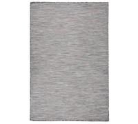 Vidaxl Tapis À Tissage Plat D'extérieur 120x170 Cm Marron Et Noir