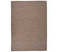 Vidaxl Tapis À Tissage Plat D'extérieur 140x200 Cm Marron