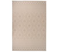 Vidaxl Tapis À Tissage Plat D'extérieur 160x230 Cm Rayures Brunes