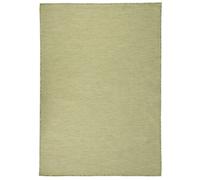 Tapis à Tissage Plat d'Extérieur Tapis de Protection Tapis de Couloir Terrasse Balcon Jardin Résistance aux UV 160x230 cm Vert
