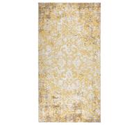 Buitenkleed platgeweven 80x150 cm geel 317042