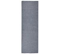 Vidaxl Tapis À Tissage Plat D'extérieur 80x250 Cm Bleu