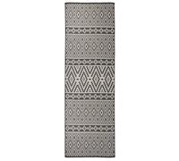 Vidaxl Tapis À Tissage Plat D'extérieur 80x250 Cm Rayures Noires