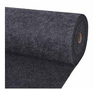 vidaXL Tapis anthracite 1,2 x 20 m en polyester élégant rectangulaire moderne enroulable tapis d'extérieur intérieur extérieur structure nervurée décor fonctionnel