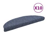 Vidaxl Tapis Autoadhésifs De Marches 10 Pcs Bleu 56x17x3 Cm Aiguilleté