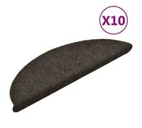 Vidaxl Tapis Autoadhésifs De Marches 10 Pcs Marron Clair 56x17x3 Cm