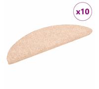 Vidaxl Tapis Autoadhésifs De Marches 10pcs Marron 56x17x3cm Aiguilleté