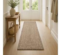 Vidaxl Tapis Basketweave Naturel Et Noir 80 X 150 Cm Jute
