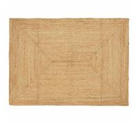 vidaXL Tapis de Zone Beige 120 x 170 cm Jute, Tapis en Jute Fait Main, Pliable, Style Rustique, déco écolo, entrée en Beige, Charme Polyvalent