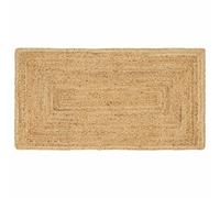 vidaXL Tapis de Zone Beige 60 x 110 cm Jute, Tapis en Jute Fait Main, Pliable, Style Rustique, déco écolo, entrée en Beige, Charme Polyvalent