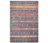 vidaXL Tapis Bleu et orange 160x230 cm PP Bleu