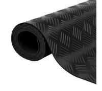 vidaXL Tapis Caoutchouc Antidérapant 5x1m Modèle Strié Tapis de Sol Protection 141169