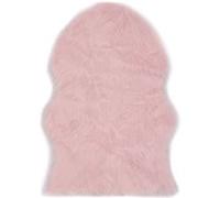 vidaXL Tapis Carpette de Salon Moquette de Salon Carpette de Chambre à Coucher Moquette de Salle de Séjour Maison 60x90 cm Peau de Mouton Synthétique Rose Rose G