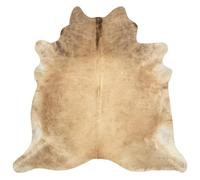 vidaXL Tapis Carpette de Salon Moquette de Salon Carpette de Chambre à Coucher Moquette de Salle de Séjour Maison Intérieur Peau de Vache Véritable 150x170 cm Beige