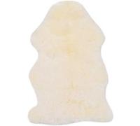 vidaXL Tapis Carpette de Salon Moquette de Salon Carpette de Chambre à Coucher Moquette de Salle de Séjour Maison Intérieur Peau de Mouton 60x90 cm Blanc 283875 Blanc G