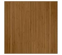 vidaXL Tapis carré Marron 100x100 cm Bambou