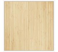 vidaXL Tapis carré bambou naturel clair 100x100 cm