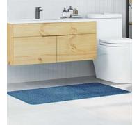 vidaXL Tapis de bain Bleu 70 x 120 cm Polypropylène