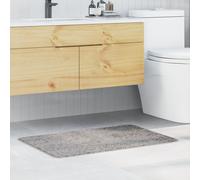 vidaXL Tapis de bain Gris 60 x 90 cm Polypropylène