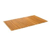 vidaXL Tapis de bain Uni Marron 100 x 60 cm bois