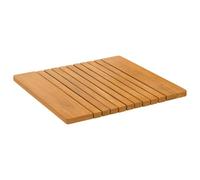 vidaXL Tapis de Bain Uni Marron 52 x 50 cm Bois d'Acacia Massif, Tapis de Bain, Mat rectangulaire, Bois Minimaliste, intérieur extérieur, Beige Pratique et ventilé