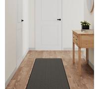 Vidaxl Tapis De Couloir Aspect Sisal Anthracite 50x250 Cm