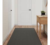 Vidaxl Tapis De Couloir Aspect Sisal Anthracite 80x250 Cm
