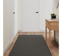vidaXL Tapis de couloir aspect sisal anthracite 80x400 cm 355783 Multicolore