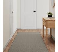 Vidaxl Tapis De Couloir Aspect Sisal Argenté 80x150 Cm