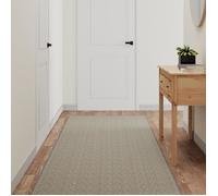 vidaXL Tapis de couloir aspect sisal argenté 80x300 cm 355802