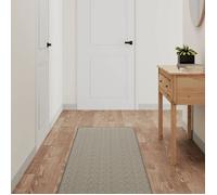 vidaXL Tapis de couloir aspect sisal platina 50x200 cm, tapis d'entrée, tapis de porte, tapis de couloir lavable, moquette 355766