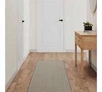 vidaXL Tapis de couloir aspect sisal platina 50x200 cm, tapis d'entrée, tapis de porte, tapis de couloir lavable, moquette 355766