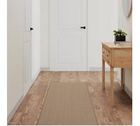 vidaXL Tapis de couloir aspect sisal sable 50x200 cm 355786