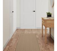 Vidaxl Tapis De Couloir Aspect Sisal Sable 50x300 Cm
