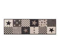 vidaXL Tapis de Cuisine étoiles Grises 180 x 60 cm 100% Polyamide