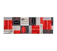 vidaXL Tapis de Cuisine Lavable Paillasson de Bureau Moquette de Sol Tapis de Couloir Tapis de Couloir Moquette de Cuisine Cuisine 60x300 cm