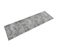 vidaXL Tapis de cuisine lavable impression béton 60x180 cm velours 136571