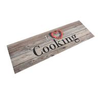 vidaXL Tapis de cuisine lavable impression cuisine gris 60x180 cm 136547