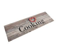 vidaXL Tapis de cuisine lavable impression cuisine gris 60x180 cm 136547