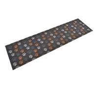 vidaXL Tapis de cuisine lavable impression de pattes velours 45x150 cm 136573
