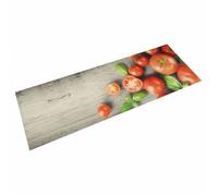 vidaXL Tapis de cuisine impression de tomates lavable velours 60x180 cm