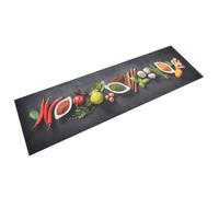 vidaXL Tapis de cuisine lavable impression d'épices 45x150 cm velours 136540