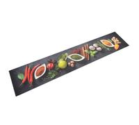 vidaXL Tapis de cuisine lavable impression d'épices 60x300 cm velours 136542