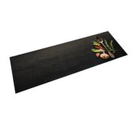 Tapis de cuisine - vidaXL - Motif épices - Lavable - Beige - Rectangulaire